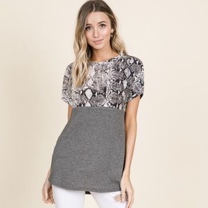 Snake Print Top